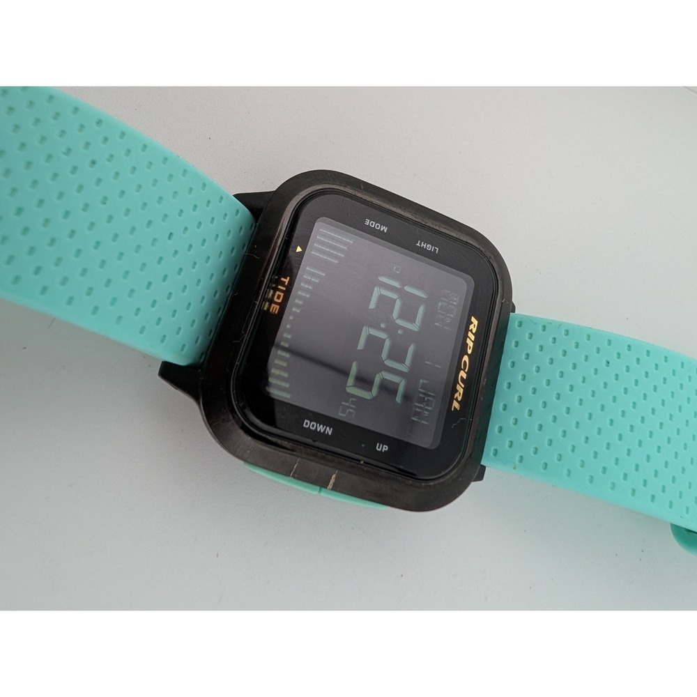 Rip‎ Curl Next Tide Watch Washed Aqua  A1139G Surf Watch- New Battery - Picture 5 of 9
